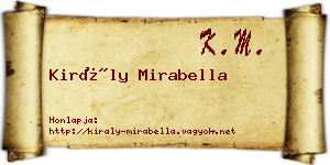 Király Mirabella névjegykártya